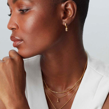 Love Letter Hoops Gold